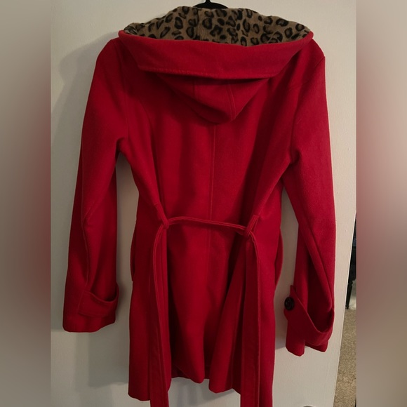 Ruby Rose Red Peacoat - Picture 2 of 4